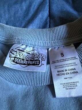 SpongeBob Squarepants Light Blue Graphic Tee
